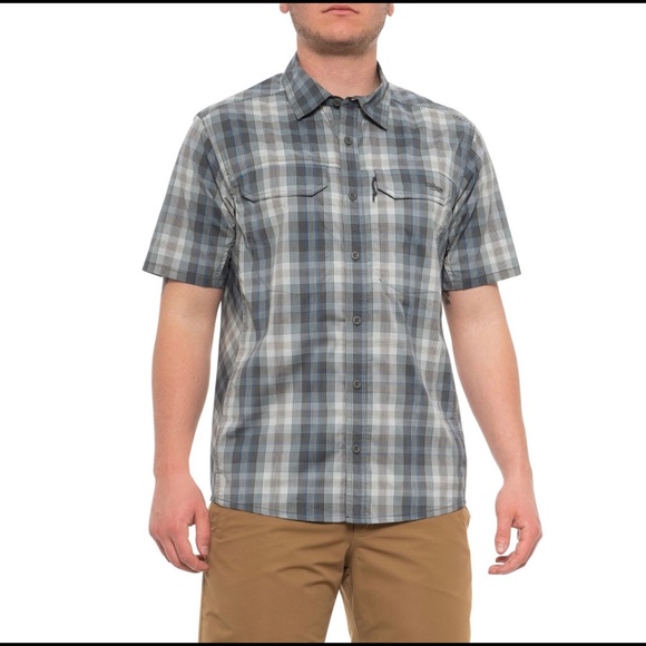 Рубашка Globe Trotter Shirt SS (Shadow Plaid; M)